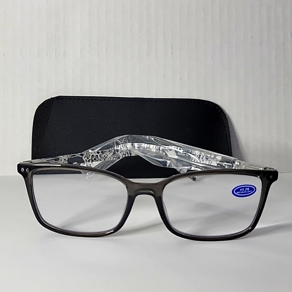 💚 New +1.75 Gray Reading Glasses
